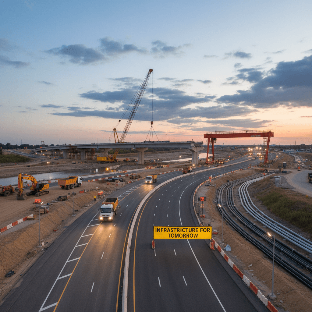 Straßenbau und Infrastrukturarbeiten
