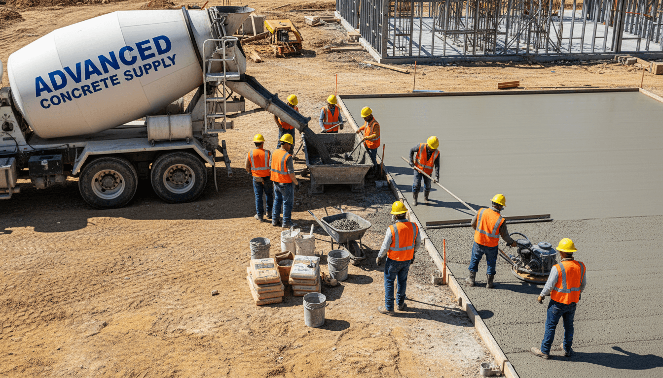 Betonarbeiten und Strukturinstallation im Bauprozess