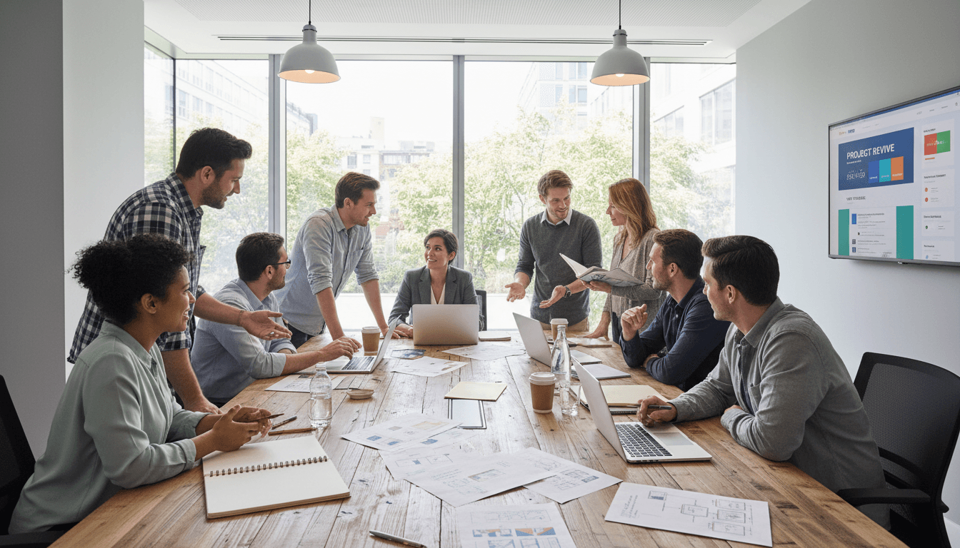 Geschäftstreffen mit professionellem Handschlag in modernem Büro